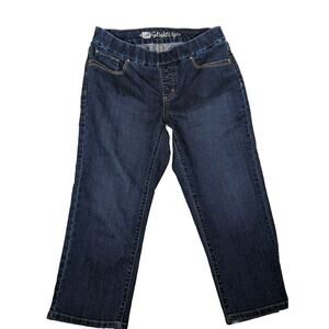 Lee Style Up Cropped Jeans Sz 10 Waist 32"Rise 10 Length21" Leg Width 16"